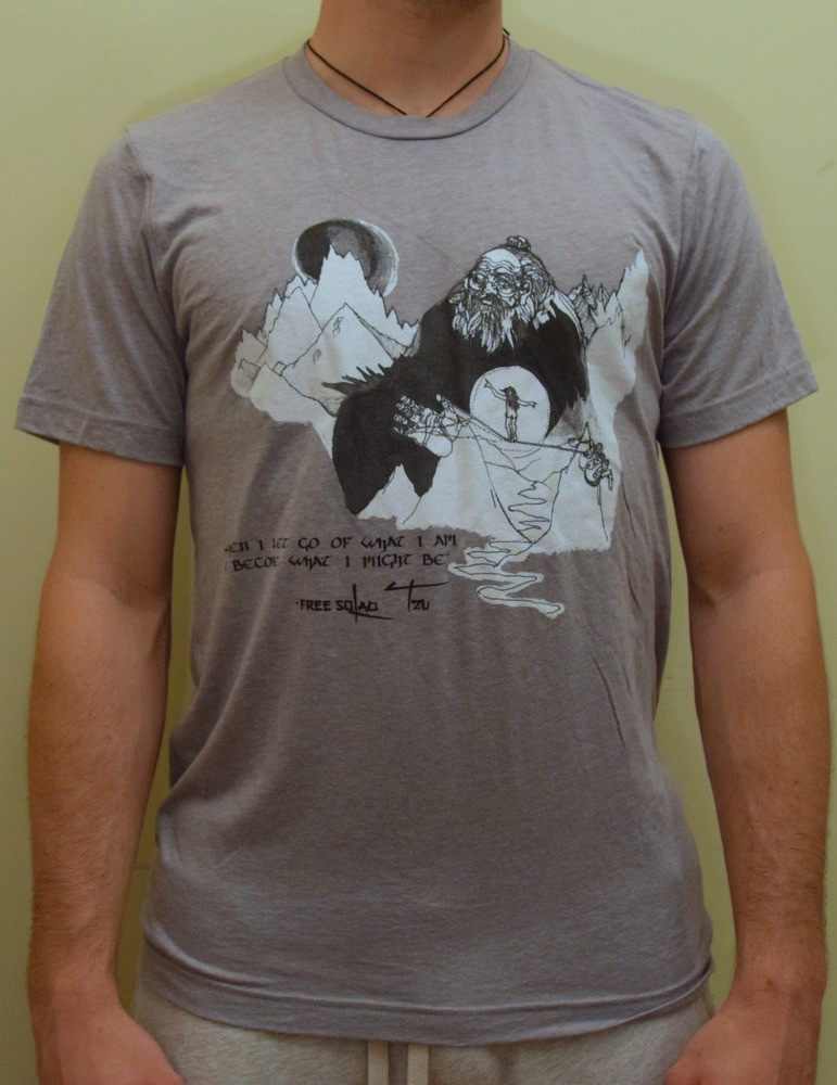 Gray shirt, front